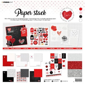 Studio Light: Studio Light Paper Stack Filled With love no 1