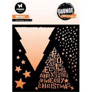 Studio Light - Christmas tree Grunge Collection Mask