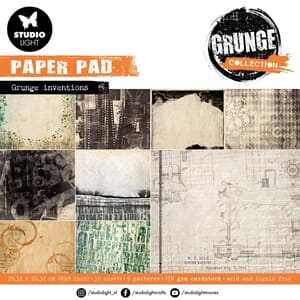 Studio Light - Grunge Inventions 8x8 Inch Grunge Paper Pads