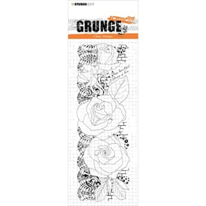 Studio Light Grunge Stamp - Roses 202