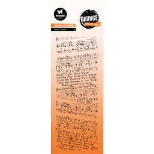 Studio Light - Music Sheet Grunge Clear Stamp