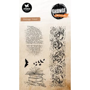 Studio Light - Vintage Roses Grunge Clear Stamp