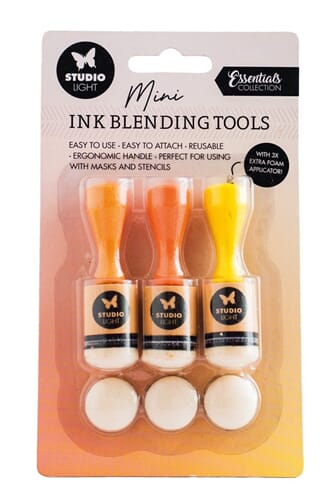 Studio Light - Ink Blending Tools + 3 Replacement Foam Pads