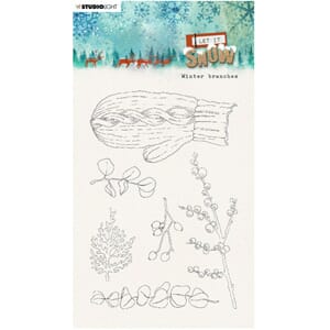 Studio Light - Winter Branch Let It Snow Clear Stamps