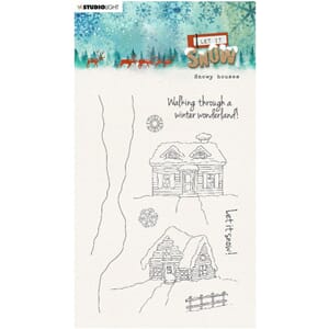 Studio Light - Snowy Houses Let It Snow Clear Stamps