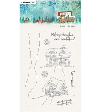Studio Light - Snowy Houses Let It Snow Clear Stamps