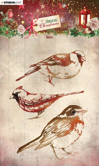 Studio Light - Birds Magical Christmas Clear Stamp