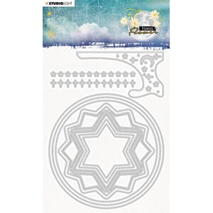 Studio Light Moon Flower  Die - Cardshape round