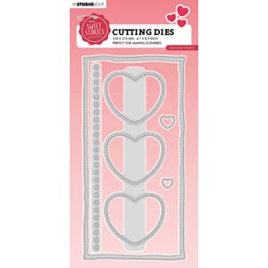Studio Light - Hearts Slimline Sweet Stories Dies