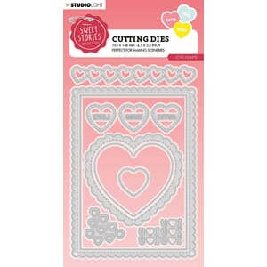Studio Light - Love Hearts Slimline Sweet Stories Dies