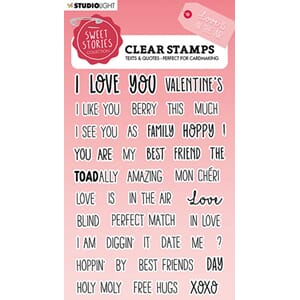 Studio Light - Quotes Small Love Is In the Air Clear Stamp