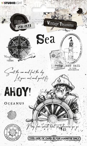 Studio Light - Set Sail Vintage Treasures Clear Stamps