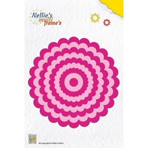 Nellie Snellen - Wavy Round Frame Dies