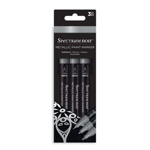 Spectrum Noir  - Quicksilver Metallic Paint Markers, 3/Pkg