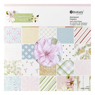 Spellbinders - Peppermint Twist 6x6 Inch Paper Pad