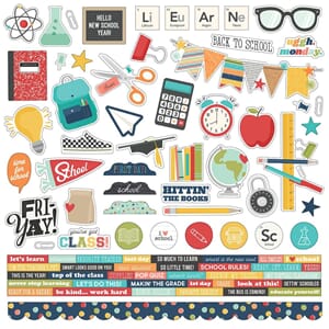 Simple Stories: Combo School Life Cardstock Stickers
