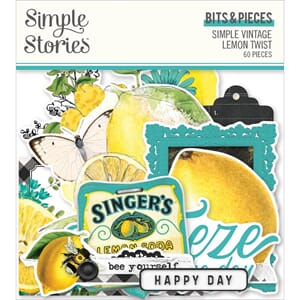 Simple Stories: Vintage Lemon Twist Bits & Pieces Die-Cuts