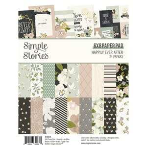 Simple Stories: Happily Ever After Paper Pad, 6x8, 24/Pkg