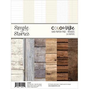 Simple Stories: Color Vibe Woods Pad, 6x8, 24/Pkg