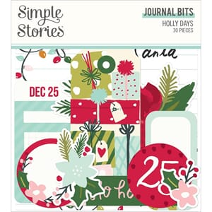 Simple Stories - Journal Holly Days Journal Bits