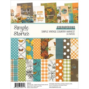 Simple Stories - Country Harvest Paper Pad, 6x8, 24/Pkg