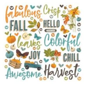 Simple Stories: Country Harvest Foam Stickers 63/Pkg