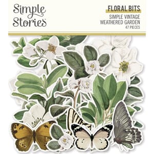 Simple Stories - Weathered Garden Floral Bits