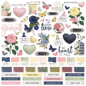Simple Stories - Indigo Garden Cardstock Stickers
