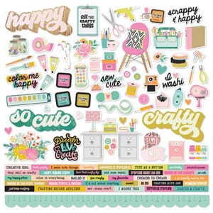 Simple Stories - Let's Get Crafty Cardstock Stickers