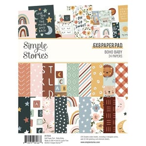 Simple Stories - Boho Baby Paper Pad, 6x8, 24/Pkg