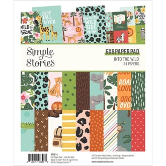 Simple Stories: Into the Wild Pad, 6x8, 24/Pkg
