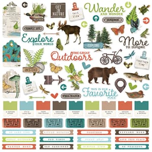 Simple Stories - Lakeside Cardstock Stickers