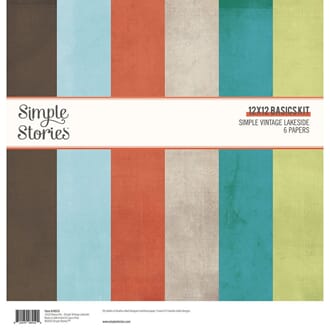 Simple Stories: Simple Vintage Lakeside 12x12 In Basics Kit