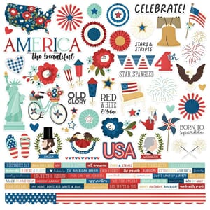 Simple Stories - America The Beautiful Cardstock Stickers