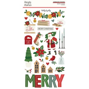Simple Stories - Hearth & Holiday Chipboard