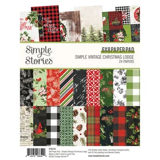 Simple Stories: Christmas Lodge 6x8 Inch Paper Pad
