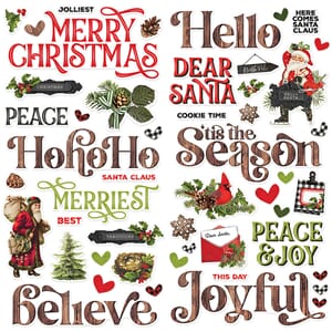 Simple Stories - Christmas Lodge Foam Stickers