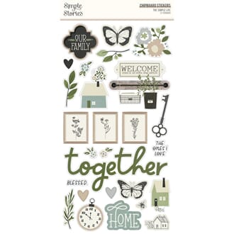 Simple Stories - The Simple Life Chipboard Stickers