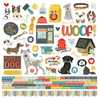 Simple Stories - Pet Shoppe Dog Cardstock Stickers