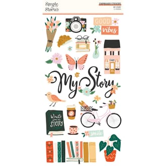 Simple Stories - My Story Chipboard Stickers