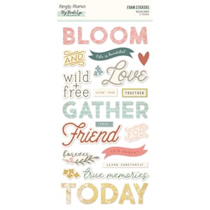 Simple Stories - Wildflower Foam Stickers