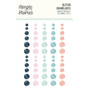 Simple Stories - Winter Wonder Glitter Enamel Dots