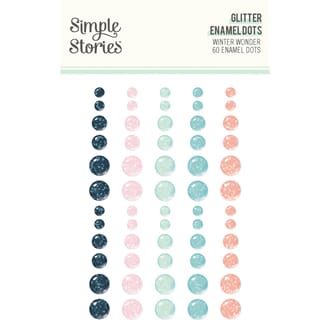 Simple Stories - Winter Wonder Glitter Enamel Dots