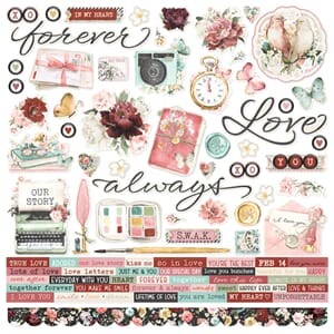 Simple Stories - Love Story Cardstock Stickers