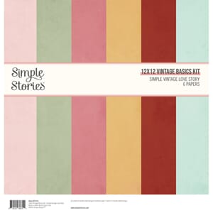 Simple Stories - Love Story 12x12 Vintage Basics Kit
