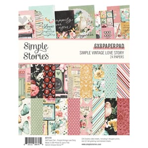 Simple Stories - Love Story 6x8 Inch Paper Pad
