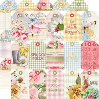 Simple Stories: Tag Elements - Spring Garden