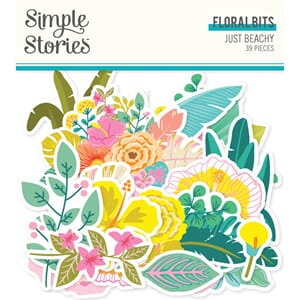 Simple Stories - Just Beachy Floral Bits & Pieces