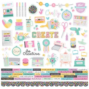 Simple Stories - Crafty Things Cardstock Stickers
