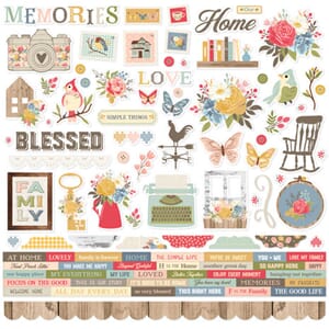Simple Stories - Front Porch Cardstock Stickers